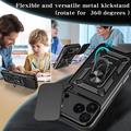iPhone 18 Pro Max Rotary Ring Hybrid Case with Camera Shield