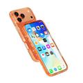 iPhone 18 Pro Max Stylish Glitter Series Hybrid Case - MagSafe Compatible - Orange