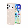 iPhone 18 Pro Max Stylish Glitter Series Hybrid Case - MagSafe Compatible - Gold