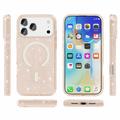 iPhone 18 Pro Max Stylish Glitter Series Hybrid Case - MagSafe Compatible - Gold