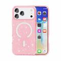 iPhone 18 Pro Max Stylish Glitter Series Hybrid Case - MagSafe Compatible - Pink