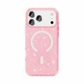 iPhone 18 Pro Max Stylish Glitter Series Hybrid Case - MagSafe Compatible - Pink