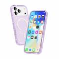 iPhone 18 Pro Max Stylish Glitter Series Hybrid Case - MagSafe Compatible - Purple