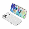 iPhone 18 Pro Max Stylish Glitter Series Hybrid Case - MagSafe Compatible - White