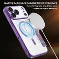 iPhone 18 Pro Max Stylish Magnetic Flip Case with RFID Card Slots - Purple