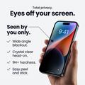 iPhone 18 Pro Max Tech-Protect Glass Spy+ Privacy Tempered Glass Screen Protector - 2 Pcs. - Black