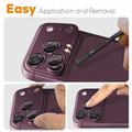 iPhone 18 Pro Northjo Full Protection Matte Metal and Tempered Glass Camera Lens Protector