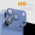 iPhone 18 Pro Northjo Full Protection Matte Metal and Tempered Glass Camera Lens Protector - Blue