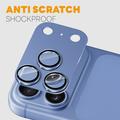 iPhone 18 Pro Northjo Full Protection Matte Metal and Tempered Glass Camera Lens Protector - Blue