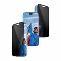 iPhone 18 Pro PanzerGlass Ultra-Wide Fit EasyAligner 2-Way Privacy Screen Protector - 9H - Black Edge