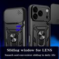 iPhone 18 Pro Rotary Ring Hybrid Case with Camera Shield