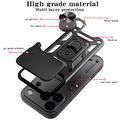 iPhone 18 Pro Rotary Ring Hybrid Case with Camera Shield