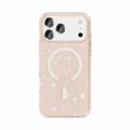 iPhone 18 Pro Stylish Glitter Series Hybrid Case - MagSafe Compatible - Gold