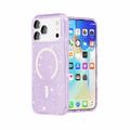 iPhone 18 Pro Stylish Glitter Series Hybrid Case - MagSafe Compatible - Purple