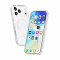 iPhone 18 Pro Stylish Glitter Series Hybrid Case - MagSafe Compatible - White