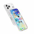 iPhone 18 Pro Stylish Glitter Series Hybrid Case - MagSafe Compatible - White
