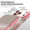 iPhone 18 Pro Stylish Magnetic Flip Case with RFID Card Slots - Pink