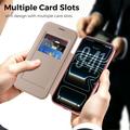 iPhone 18 Pro Stylish Magnetic Flip Case with RFID Card Slots - Pink