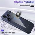 iPhone 18 Pro Tempered Glass Back Cover Protector - 9H - 2 Pcs. - Clear