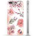 iPhone 5/5S/SE Hybrid Case - Pink Flowers