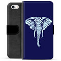 iPhone 5/5S/SE Premium Wallet Case - Elephant