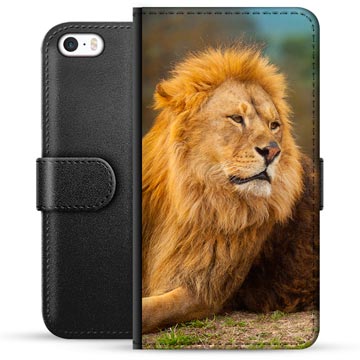 iPhone 5/5S/SE Premium Wallet Case - Lion