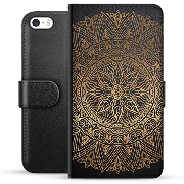 iPhone 5/5S/SE Premium Wallet Case - Mandala