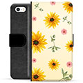 iPhone 5/5S/SE Premium Wallet Case - Sunflower