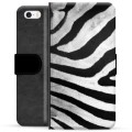 iPhone 5/5S/SE Premium Wallet Case - Zebra