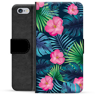 iPhone 6 / 6S Premium Wallet Case - Tropical Flower