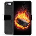 iPhone 6 Plus / 6S Plus Premium Wallet Case - Ice Hockey