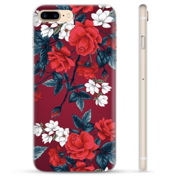 iPhone 7 Plus / iPhone 8 Plus TPU Case - Vintage Flowers