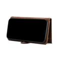 iPhone 7/8/SE (2020)/SE (2022) Esseble Zipper Wallet Case with Wrist Strap - Brown