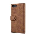 iPhone 7/8/SE (2020)/SE (2022) Esseble Zipper Wallet Case with Wrist Strap - Brown