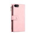 iPhone 7/8/SE (2020)/SE (2022) Esseble Zipper Wallet Case with Wrist Strap - Pink