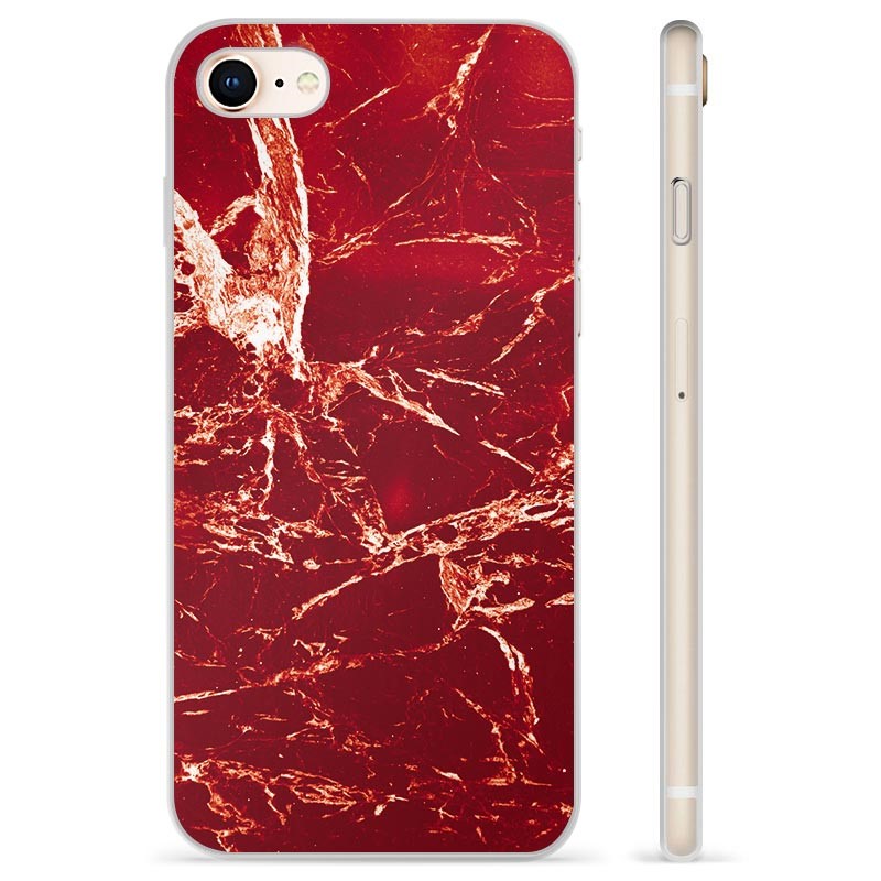 Iphone 7 8 Se Se 22 Tpu Case Red Marble