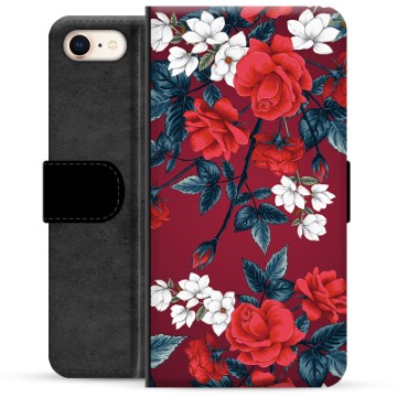 iPhone 7/8/SE (2020)/SE (2022) Premium Wallet Case - Vintage Flowers