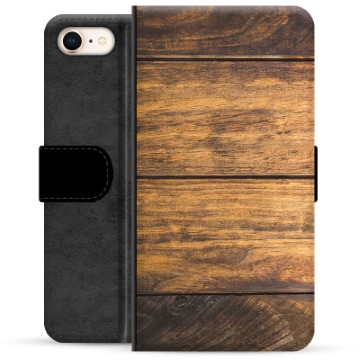 iPhone 7/8/SE (2020)/SE (2022) Premium Wallet Case - Wood