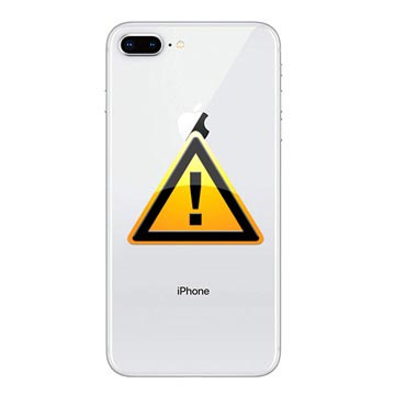 iPhone 8 Plus Battery Cover Repair - incl. frame - Silver