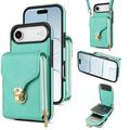iPhone Air All-in-One Case with Wallet & Strap - Mint