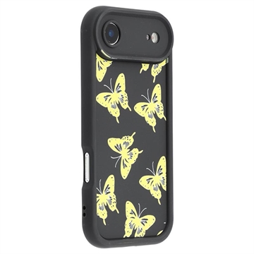 iPhone Air Butterfly Print TPU Case - Yellow / Black