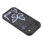 iPhone Air Butterfly Print TPU Case - Purple / Black