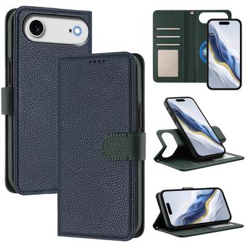 iPhone Air Detachable Wallet Case with MagSafe, RFID Protection / Hand Strap - Blue / Green