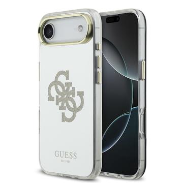 iPhone Air Guess Mirror 4G Glitter Logo Hybrid Case - MagSafe Compatible - Gold