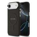 iPhone Air Guess Saffiano Hybrid Case - MagSafe Compatible - Black