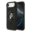 iPhone Air Karl Lagerfeld Karl and Choupette Liquid Silicone MagSafe Case - Black