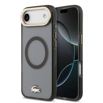 iPhone Air Lacoste Frosted Hybrid Case - MagSafe Compatible - Black