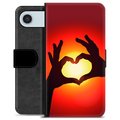 iPhone Air Premium Wallet Case - Heart Silhouette