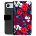 iPhone Air Premium Wallet Case - Vintage Flowers