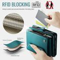 iPhone Duo CaseMe C36 RFID Blocking Wallet Case - Green